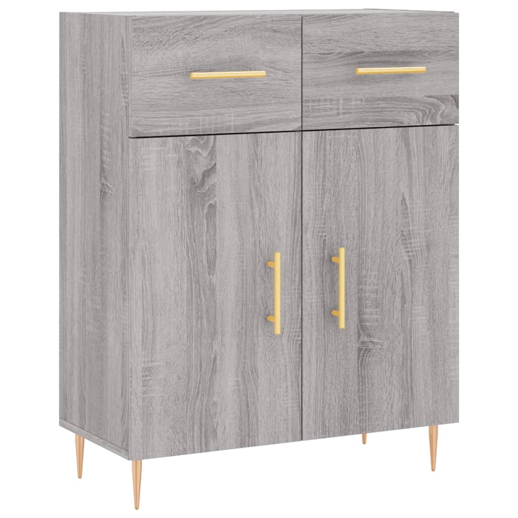 Ντουλάπι Γκρι Sonoma 69,5 x 34 x 90 εκ. από Επεξεργασμένο Ξύλο