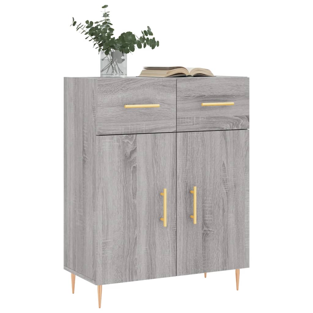 Ντουλάπι Γκρι Sonoma 69,5 x 34 x 90 εκ. από Επεξεργασμένο Ξύλο