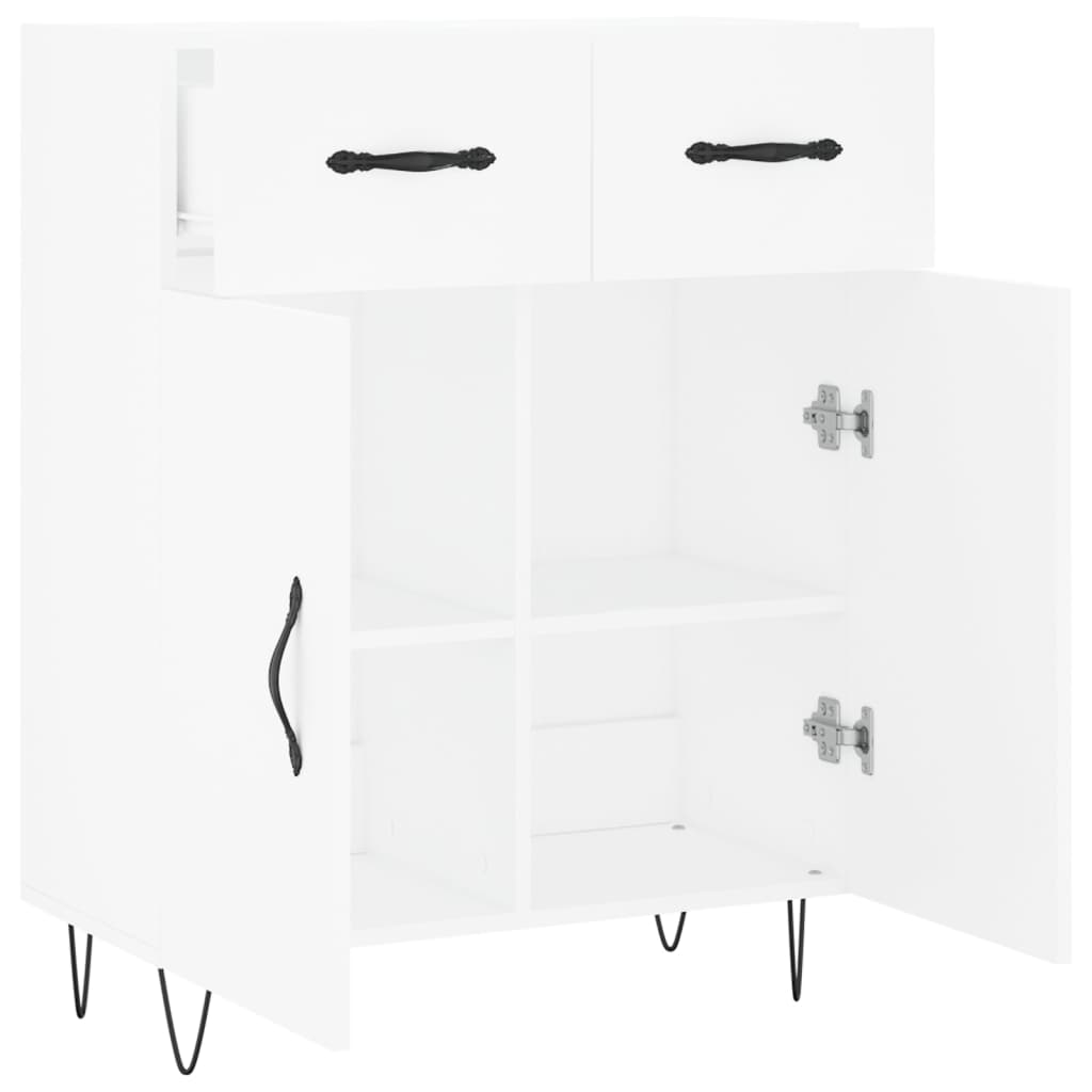 Ντουλάπι Λευκό 69,5 x 34 x 90 εκ. από Επεξεργασμένο Ξύλο