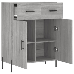 Ντουλάπι Γκρι Sonoma 69,5 x 34 x 90 εκ. από Επεξεργασμένο Ξύλο - Pakobazaar
