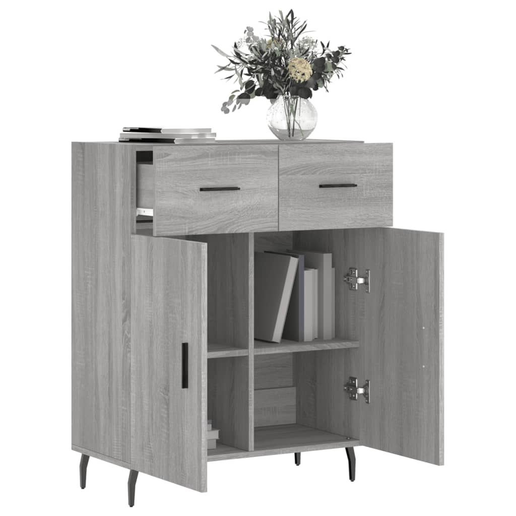 Ντουλάπι Γκρι Sonoma 69,5 x 34 x 90 εκ. από Επεξεργασμένο Ξύλο