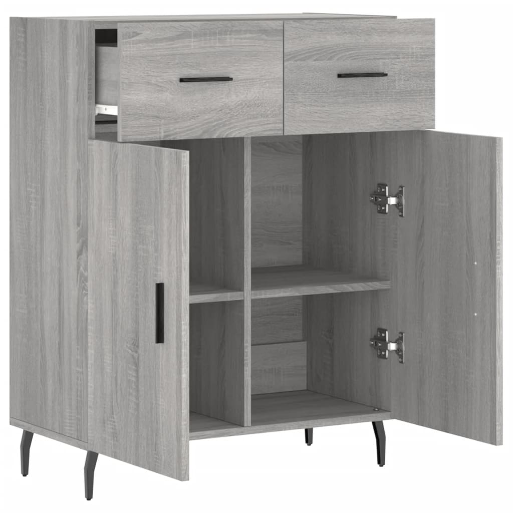 Ντουλάπι Γκρι Sonoma 69,5 x 34 x 90 εκ. από Επεξεργασμένο Ξύλο