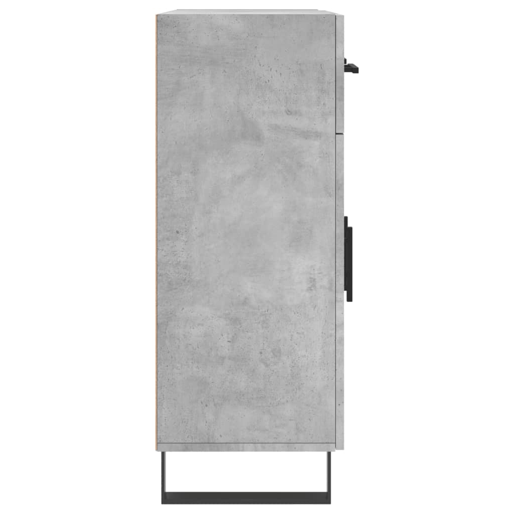 Ντουλάπι Γκρι Σκυροδέματος 69,5x34x90 εκ. Επεξεργασμένο Ξύλο