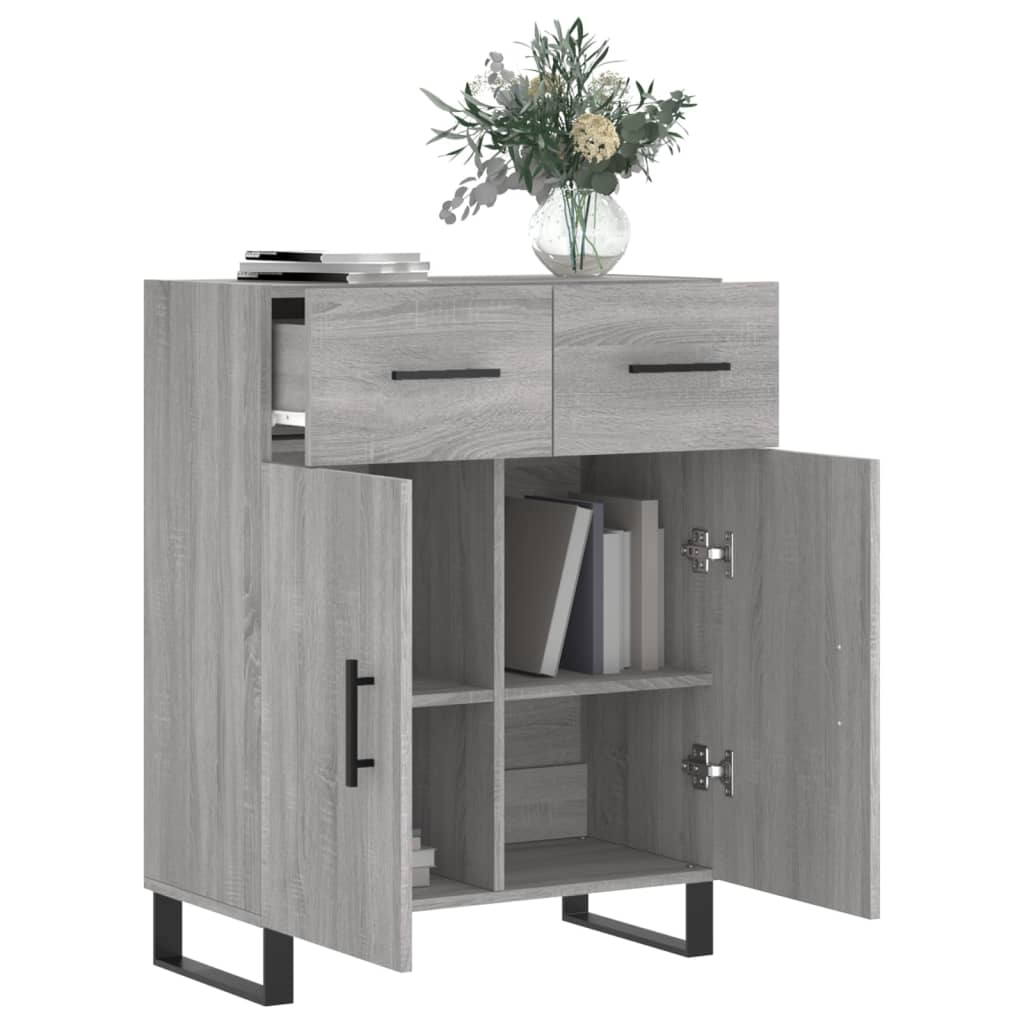 Ντουλάπι Γκρι Sonoma 69,5 x 34 x 90 εκ. από Επεξεργασμένο Ξύλο