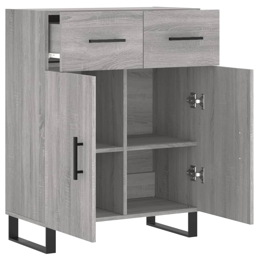 Ντουλάπι Γκρι Sonoma 69,5 x 34 x 90 εκ. από Επεξεργασμένο Ξύλο