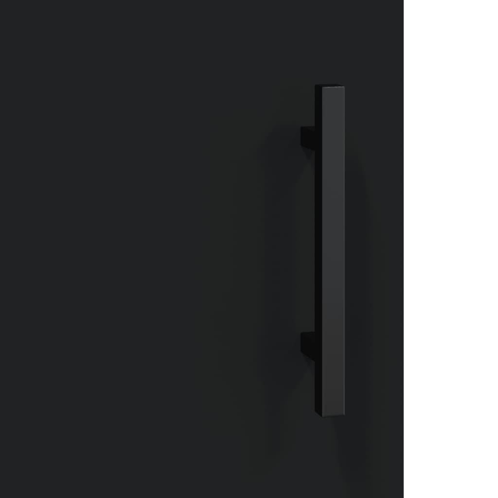 Ντουλάπι Τοίχου Μαύρο 69,5 x 34 x 90 εκ.