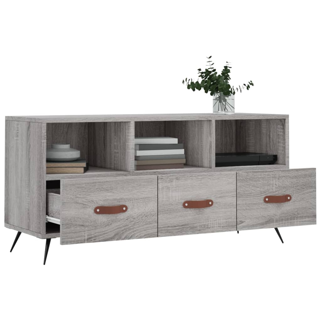 Έπιπλο Τηλεόρασης Γκρι Sonoma 102x36x50 εκ. Επεξεργασμένο Ξύλο