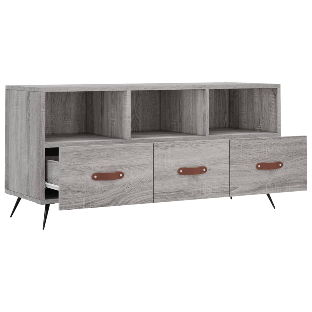 Έπιπλο Τηλεόρασης Γκρι Sonoma 102x36x50 εκ. Επεξεργασμένο Ξύλο