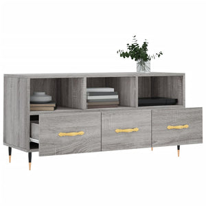 Έπιπλο Τηλεόρασης Γκρι Sonoma 102x36x50 εκ. Επεξεργασμένο Ξύλο