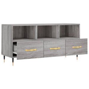 Έπιπλο Τηλεόρασης Γκρι Sonoma 102x36x50 εκ. Επεξεργασμένο Ξύλο