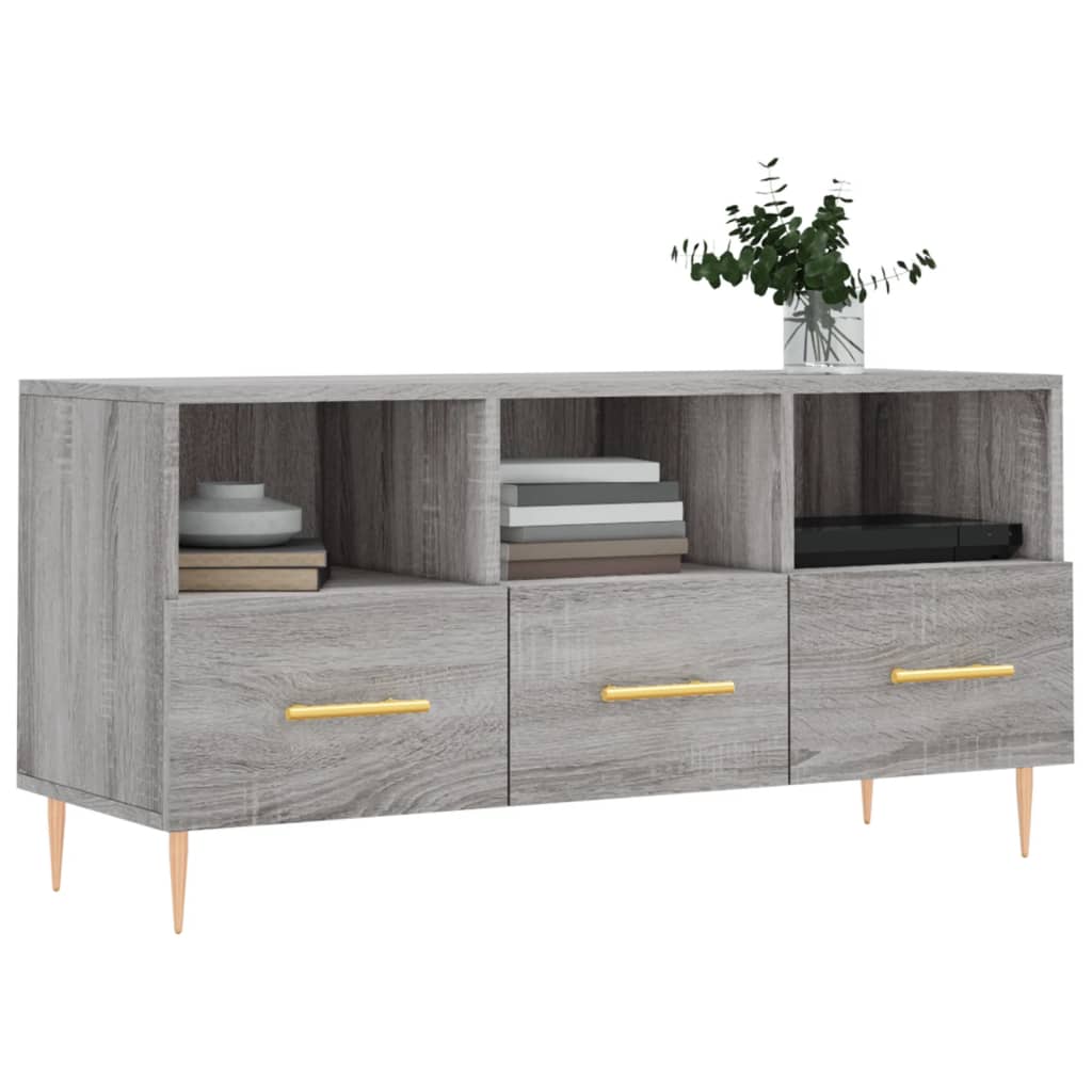 Έπιπλο Τηλεόρασης Γκρι Sonoma 102 x 36 x 50 εκ. Επεξεργ. Ξύλο