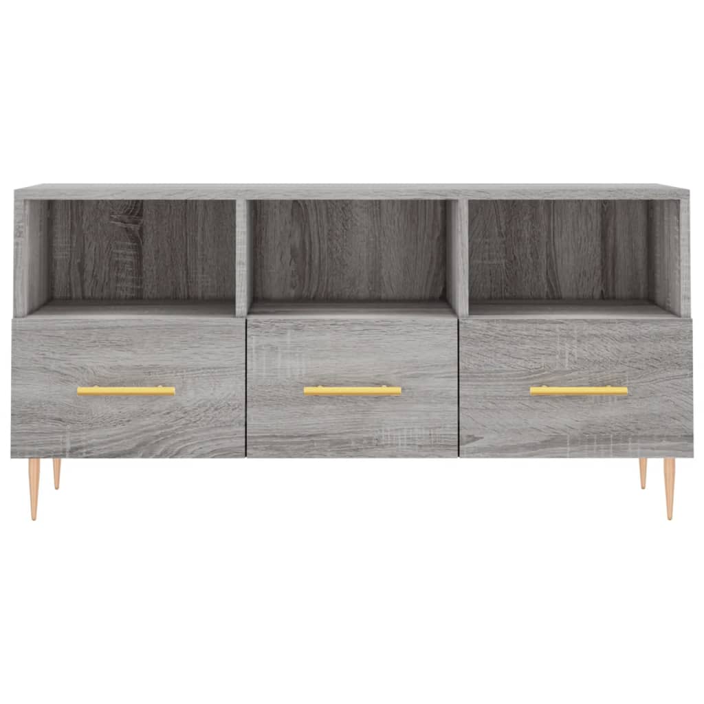 Έπιπλο Τηλεόρασης Γκρι Sonoma 102 x 36 x 50 εκ. Επεξεργ. Ξύλο
