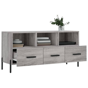 Έπιπλο Τηλεόρασης Γκρι Sonoma 102 x 36 x 50 εκ. Επεξεργ. Ξύλο