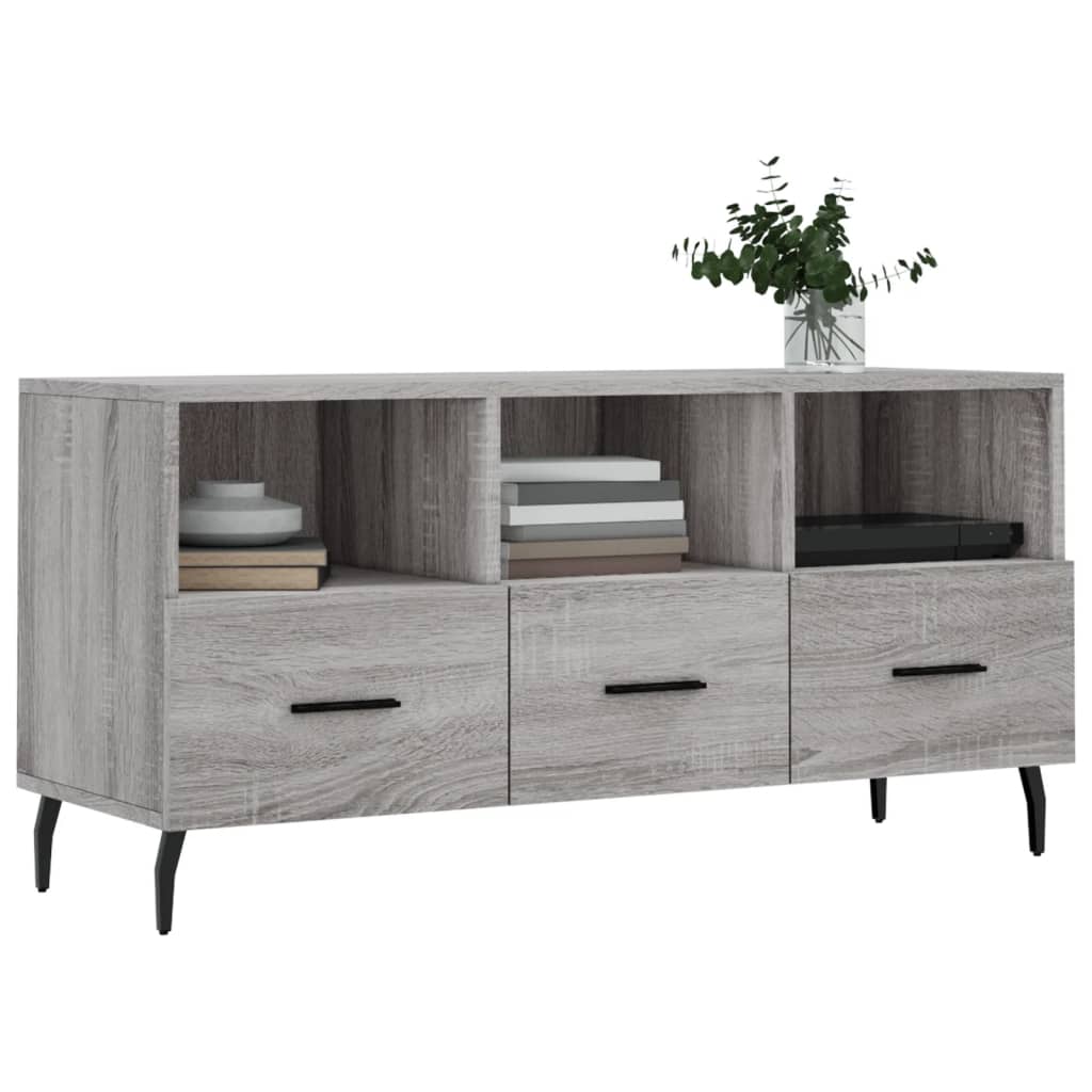 Έπιπλο Τηλεόρασης Γκρι Sonoma 102 x 36 x 50 εκ. Επεξεργ. Ξύλο