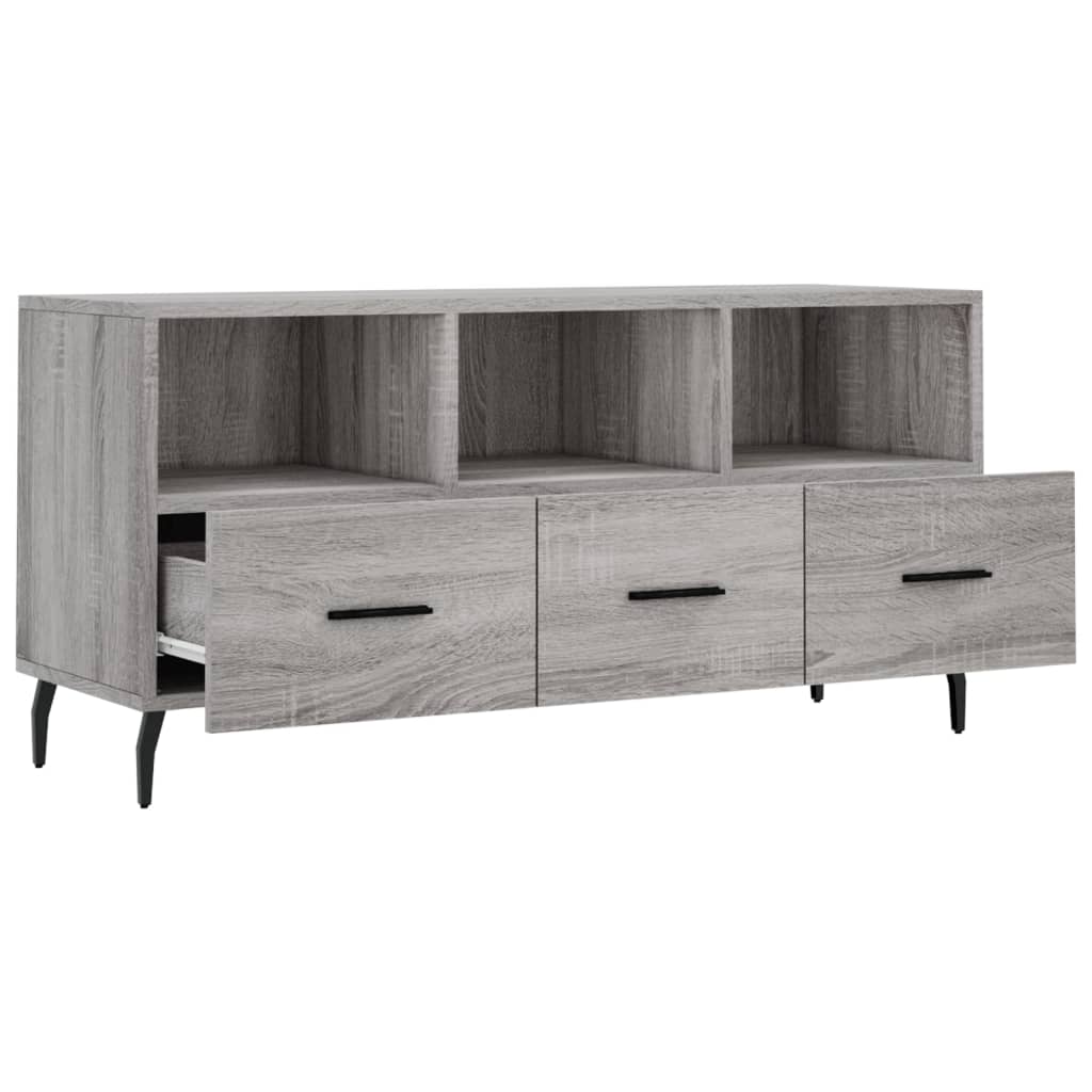Έπιπλο Τηλεόρασης Γκρι Sonoma 102 x 36 x 50 εκ. Επεξεργ. Ξύλο