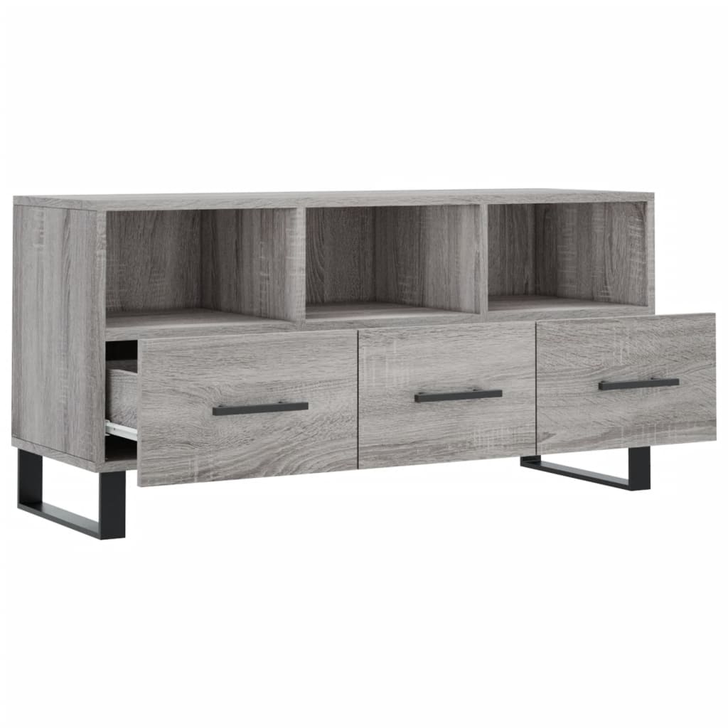 Έπιπλο Τηλεόρασης Γκρι Sonoma 102 x 36 x 50 εκ. Επεξεργ. Ξύλο