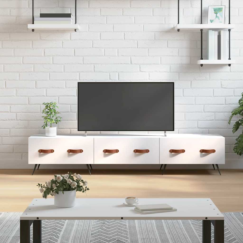 Έπιπλο Τηλεόρασης Λευκό 150 x 36 x 30 εκ. Επεξεργασμένο Ξύλο
