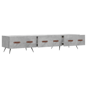 Έπιπλο Τηλεόρασης Γκρι Σκυροδέματος 150x36x30 εκ. Επεξ. Ξύλο
