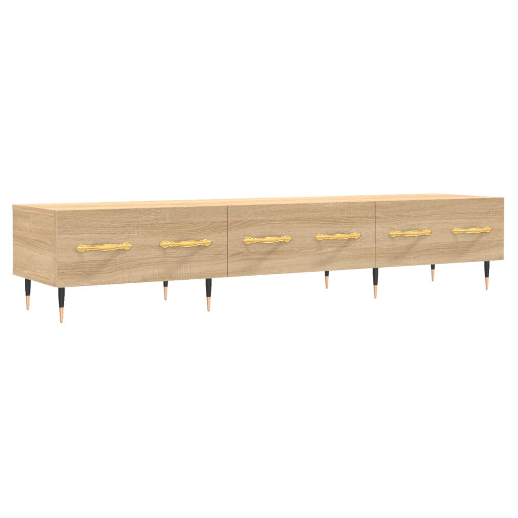 Έπιπλο Τηλεόρασης Sonoma Δρυς 150x36x30 εκ. Επεξεργασμένο Ξύλο - Pakobazaar