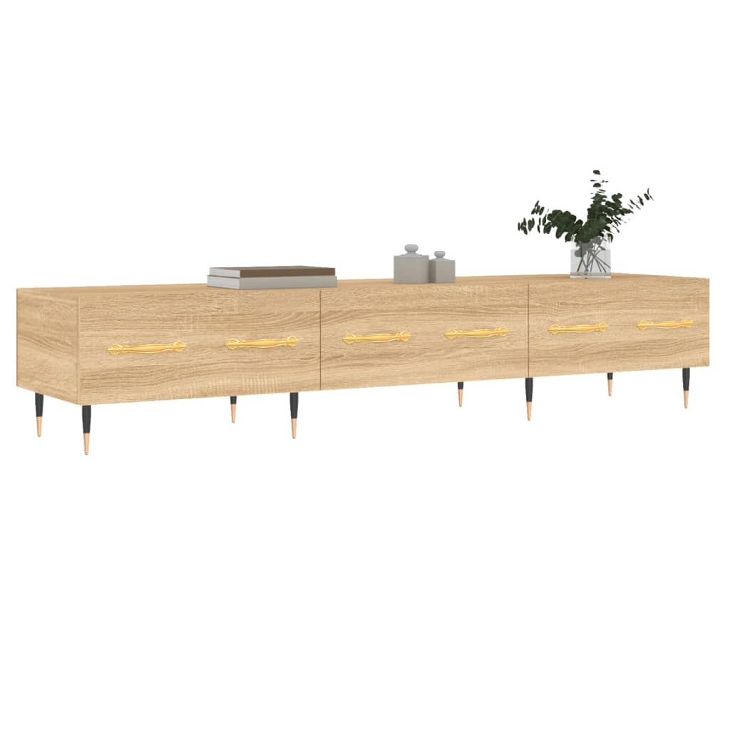 Έπιπλο Τηλεόρασης Sonoma Δρυς 150x36x30 εκ. Επεξεργασμένο Ξύλο - Pakobazaar