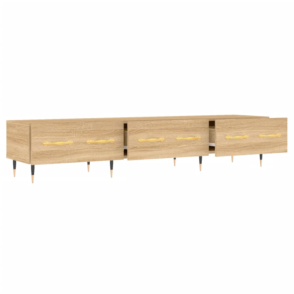 Έπιπλο Τηλεόρασης Sonoma Δρυς 150x36x30 εκ. Επεξεργασμένο Ξύλο - Pakobazaar