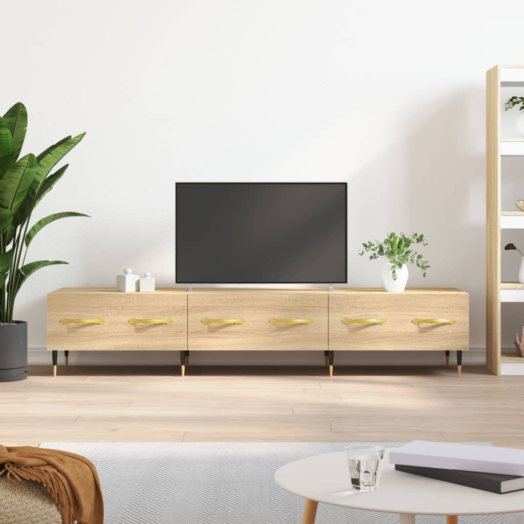Έπιπλο Τηλεόρασης Sonoma Δρυς 150x36x30 εκ. Επεξεργασμένο Ξύλο - Pakobazaar