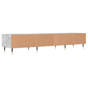 Έπιπλο Τηλεόρασης Γκρι Σκυροδέματος 150x36x30 εκ. Επεξ. Ξύλο