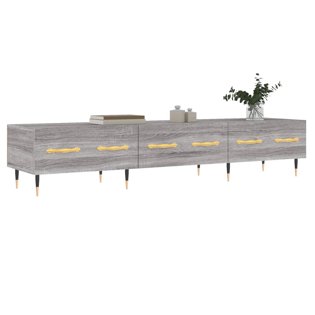Έπιπλο Τηλεόρασης Γκρι Sonoma 150 x 36 x 30 εκ. Επεξεργ. Ξύλο