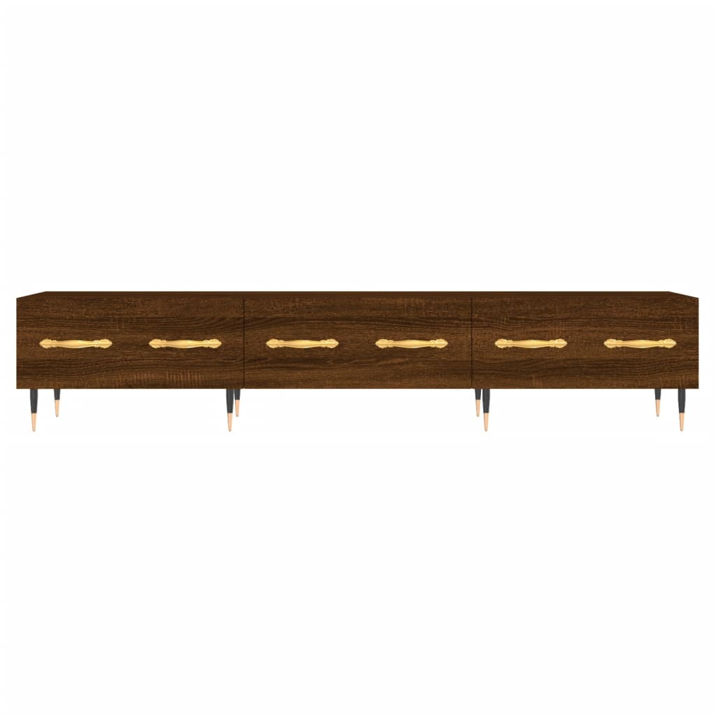 Έπιπλο Τηλεόρασης Καφέ Δρυς 150x36x30 εκ. Επεξ. Ξύλο - Pakobazaar