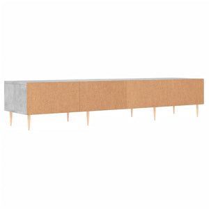 Έπιπλο Τηλεόρασης Γκρι Σκυροδέματος 150x36x30 εκ. Επεξ. Ξύλο