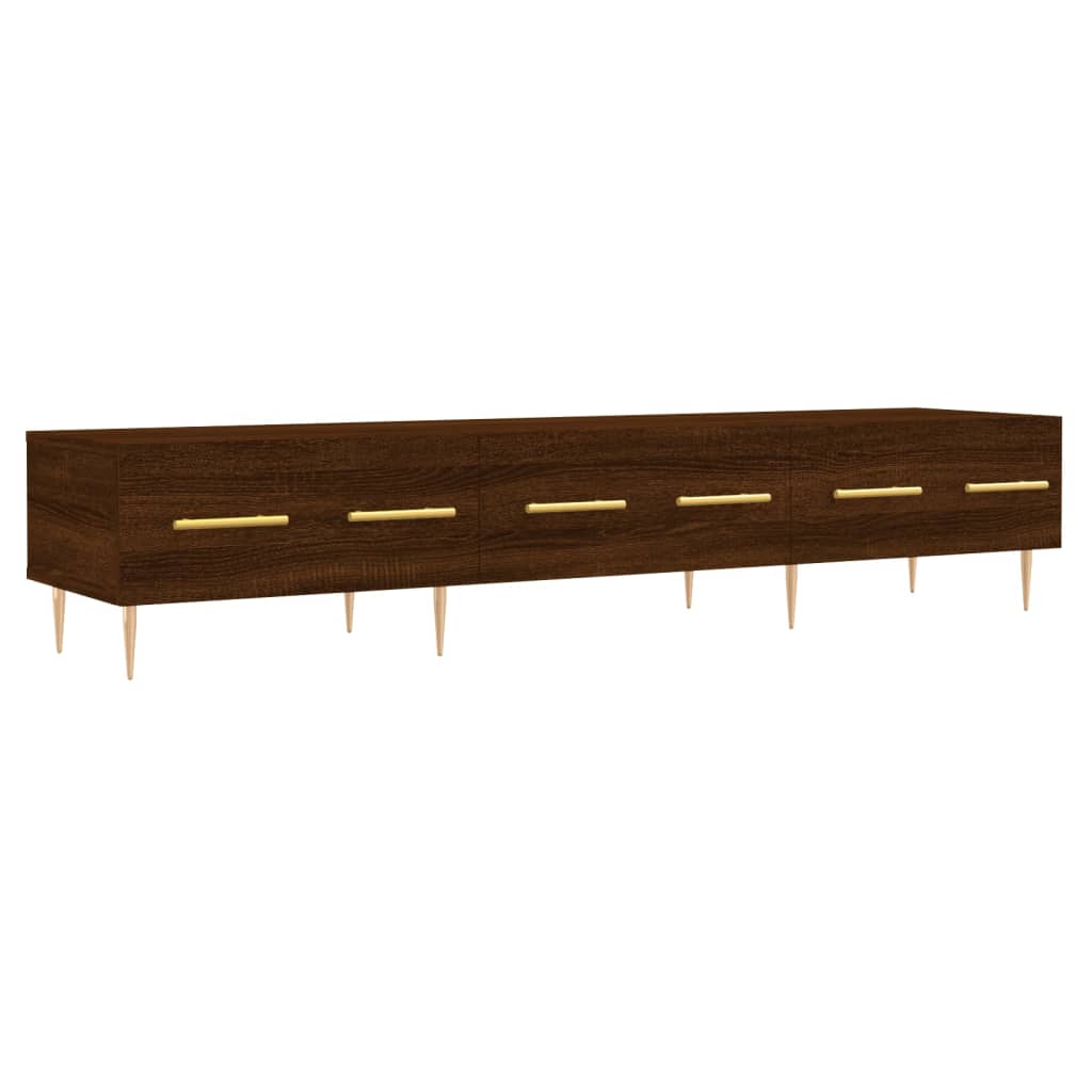 Έπιπλο Τηλεόρασης Καφέ Δρυς 150x36x30 εκ. Επεξ. Ξύλο