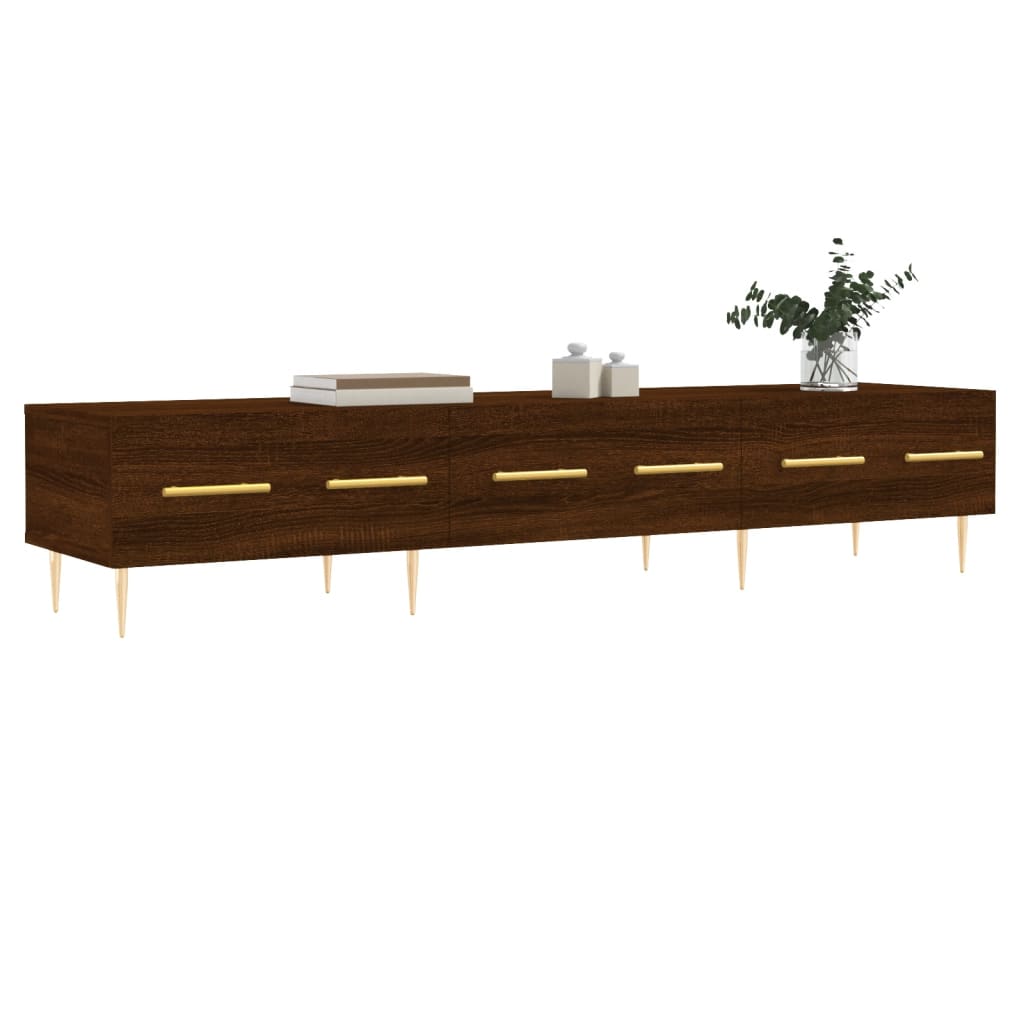 Έπιπλο Τηλεόρασης Καφέ Δρυς 150x36x30 εκ. Επεξ. Ξύλο