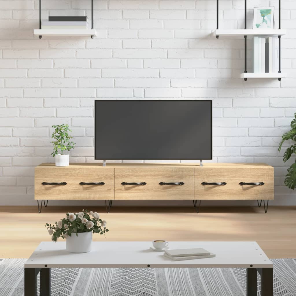 Έπιπλο Τηλεόρασης Sonoma Δρυς 150x36x30 εκ. Επεξεργασμένο Ξύλο