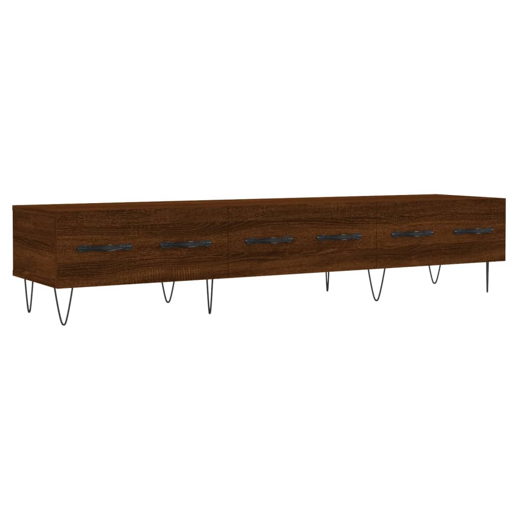 Έπιπλο Τηλεόρασης Καφέ Δρυς 150x36x30 εκ. Επεξ. Ξύλο