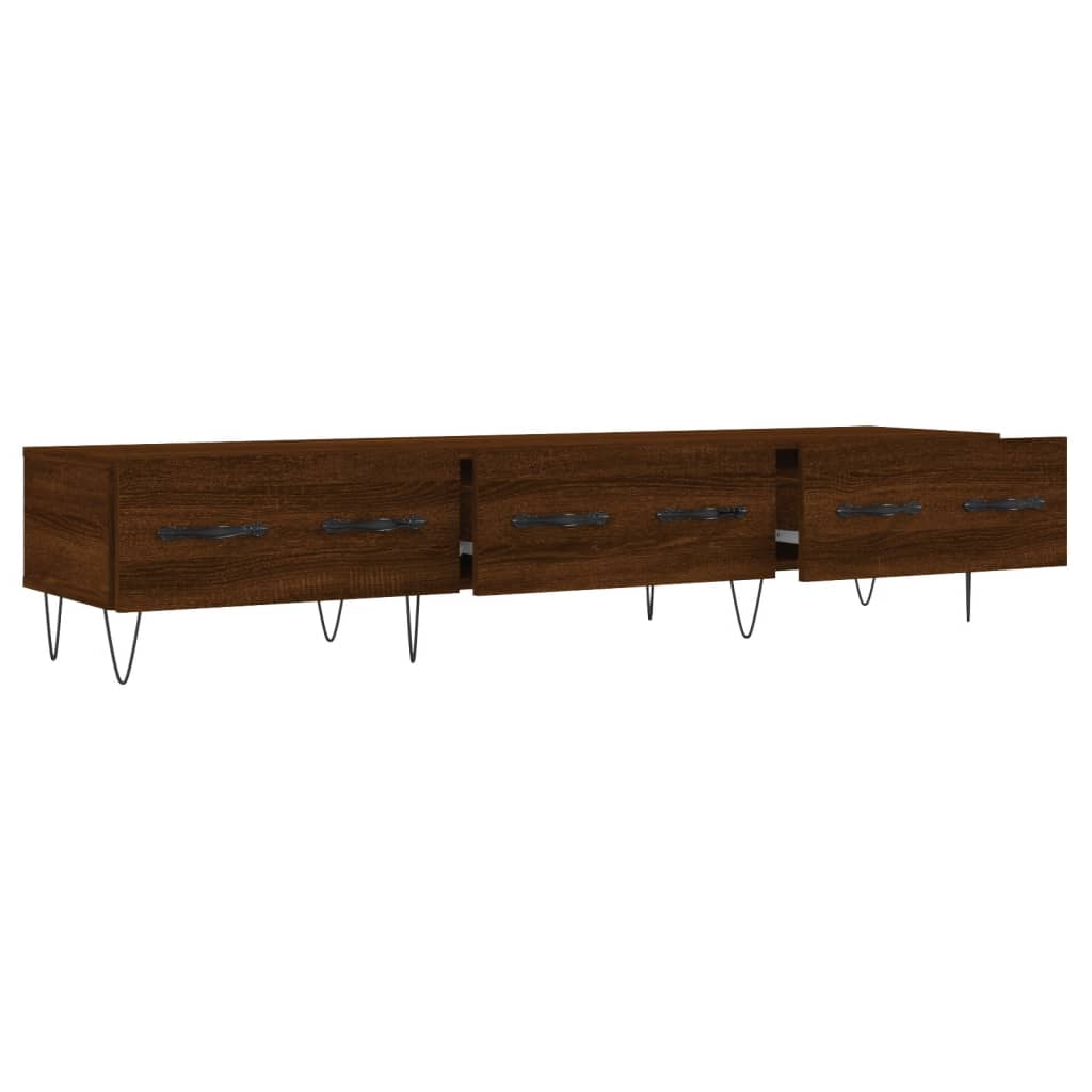 Έπιπλο Τηλεόρασης Καφέ Δρυς 150x36x30 εκ. Επεξ. Ξύλο