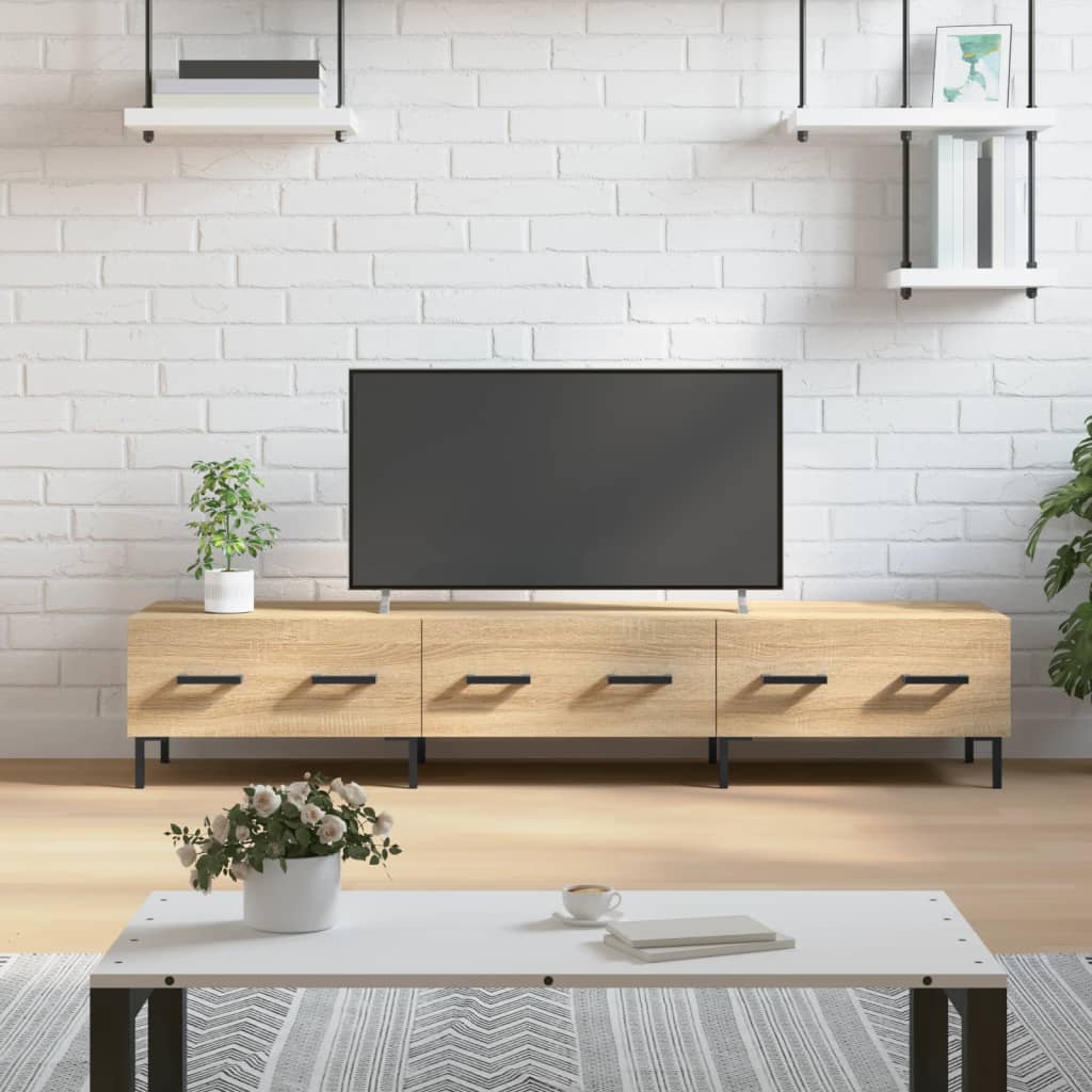 Έπιπλο Τηλεόρασης Sonoma Δρυς 150x36x30 εκ. Επεξεργασμένο Ξύλο - Pakobazaar