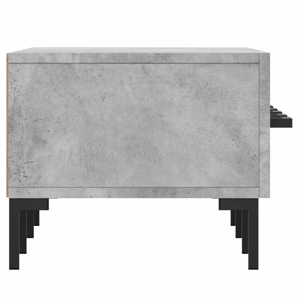 Έπιπλο Τηλεόρασης Γκρι Σκυροδέματος 150x36x30 εκ. Επεξ. Ξύλο