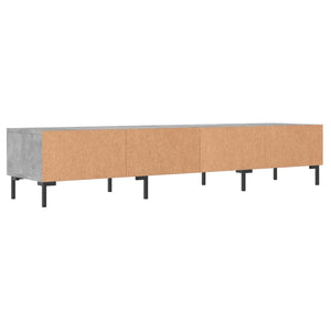 Έπιπλο Τηλεόρασης Γκρι Σκυροδέματος 150x36x30 εκ. Επεξ. Ξύλο