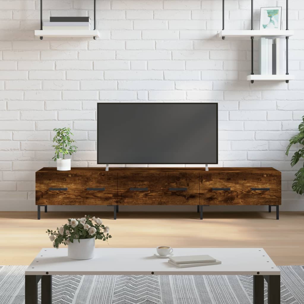Έπιπλο Τηλεόρασης Καπνιστή Δρυς 150x36x30 εκ. Επεξ. Ξύλο - Pakobazaar
