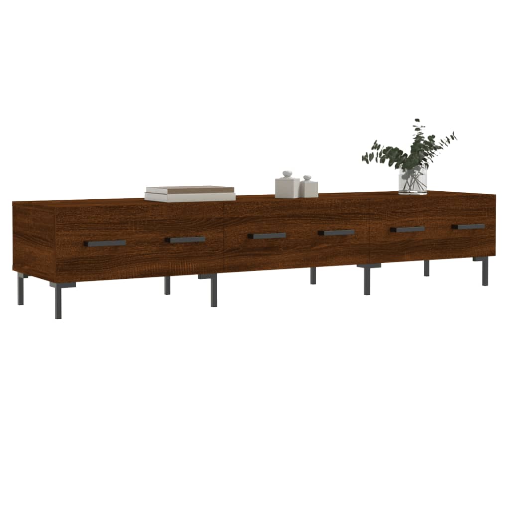 Έπιπλο Τηλεόρασης Καφέ Δρυς 150x36x30 εκ. Επεξ. Ξύλο