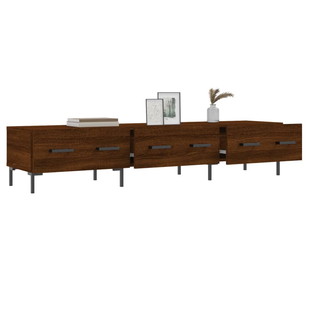 Έπιπλο Τηλεόρασης Καφέ Δρυς 150x36x30 εκ. Επεξ. Ξύλο