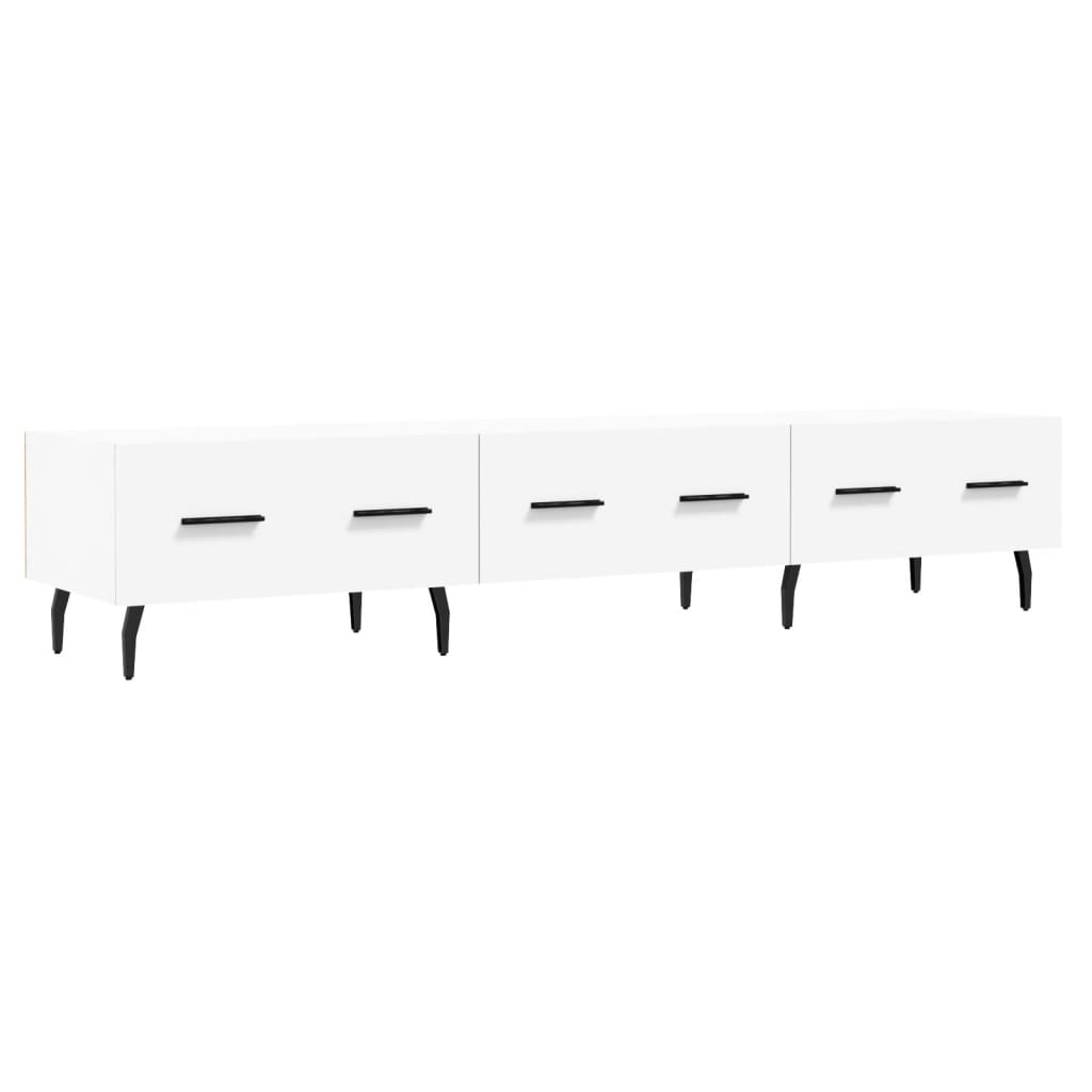 Έπιπλο Τηλεόρασης Λευκό 150x36x30 εκ. από Επεξεργασμένο Ξύλο