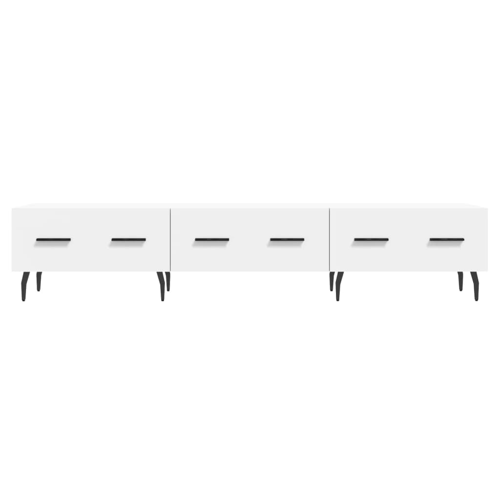 Έπιπλο Τηλεόρασης Λευκό 150x36x30 εκ. από Επεξεργασμένο Ξύλο