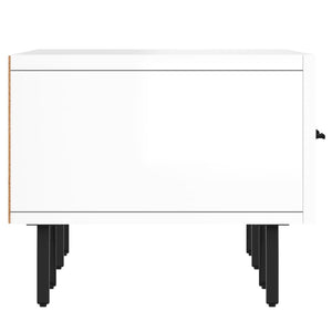 Έπιπλο Τηλεόρασης Γυαλ. Λευκό 150x36x30 εκ. Επεξεργασμένο Ξύλο