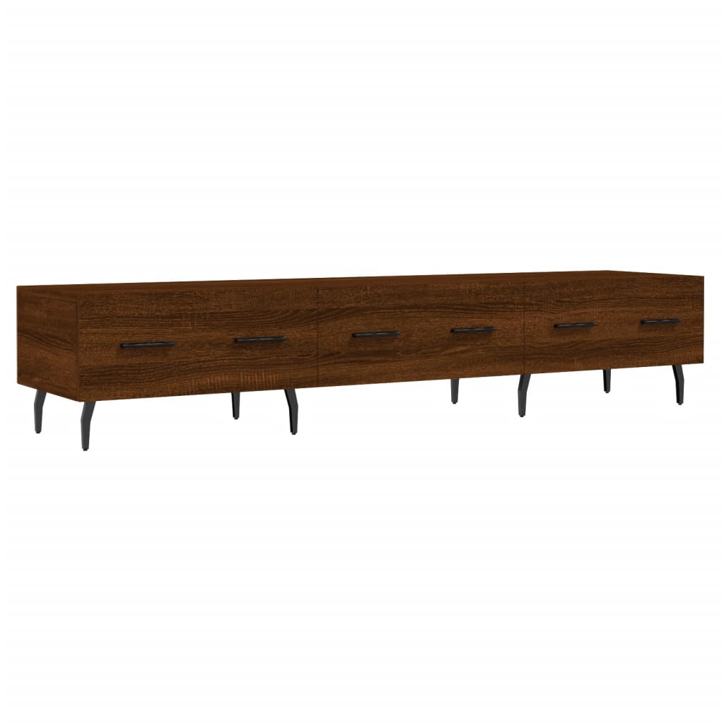 Έπιπλο Τηλεόρασης Καφέ Δρυς 150x36x30 εκ. Επεξ. Ξύλο