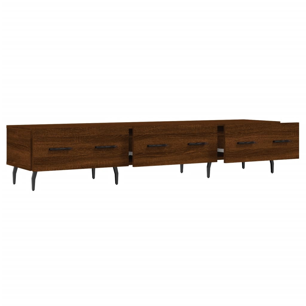 Έπιπλο Τηλεόρασης Καφέ Δρυς 150x36x30 εκ. Επεξ. Ξύλο
