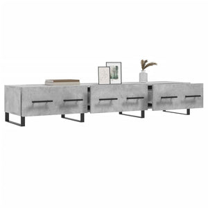 Έπιπλο Τηλεόρασης Γκρι Σκυροδέματος 150x36x30 εκ. Επεξ. Ξύλο