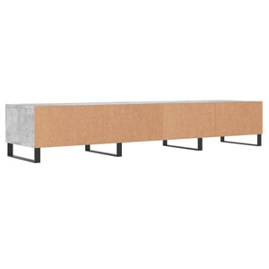 Έπιπλο Τηλεόρασης Γκρι Σκυροδέματος 150x36x30 εκ. Επεξ. Ξύλο