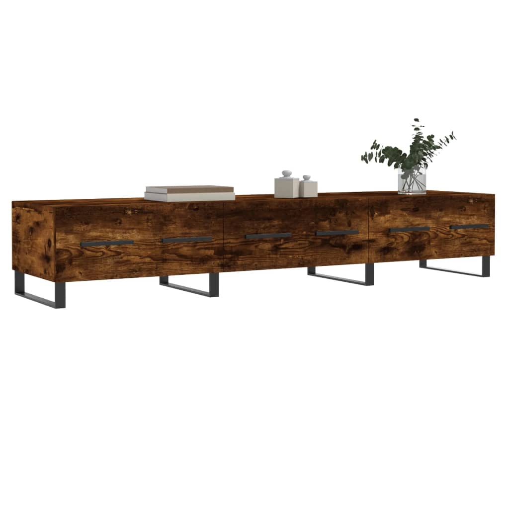 Έπιπλο Τηλεόρασης Καπνιστή Δρυς 150x36x30 εκ. Επεξ. Ξύλο