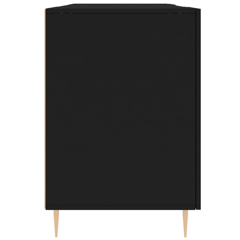 Γραφείο Μαύρο 140 x 50 x 75 εκ. από Επεξεργασμένο Ξύλο